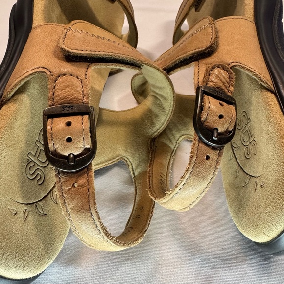 SAS Nudu Dawn Heel Strap Sandals Woman’s 8M Metallic Blush Pink Two-Tone Leather - Picture 10 of 16